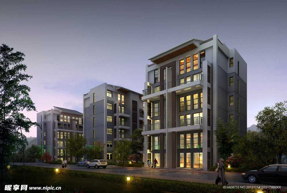 高档商务公寓效果图