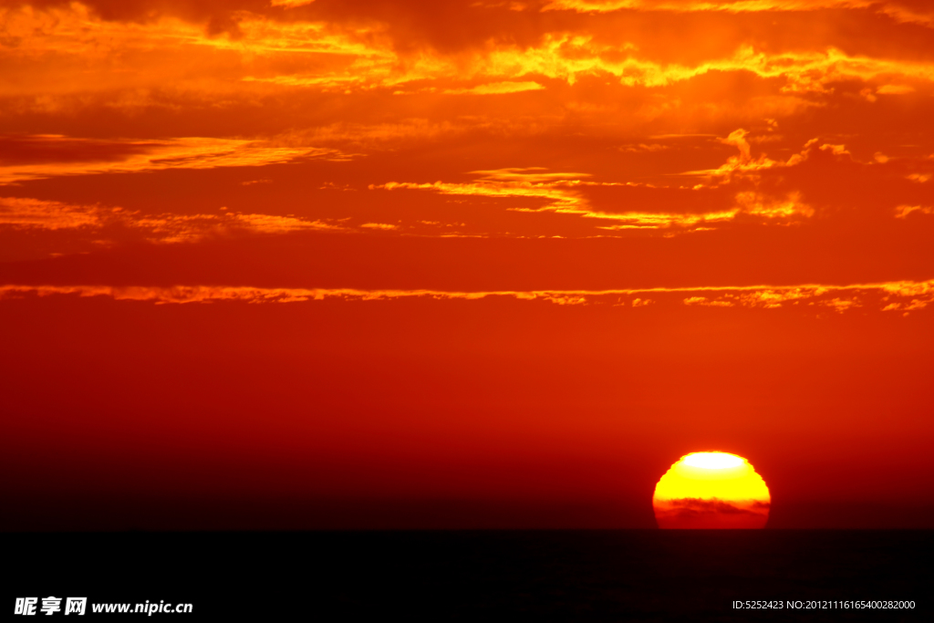 海洋落日