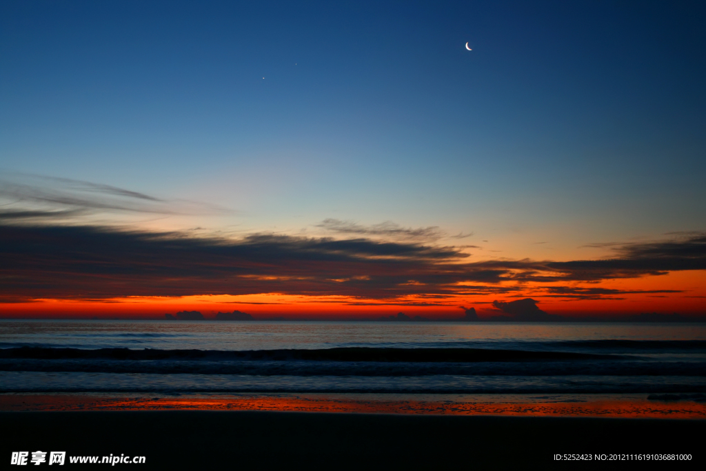 海洋晚霞