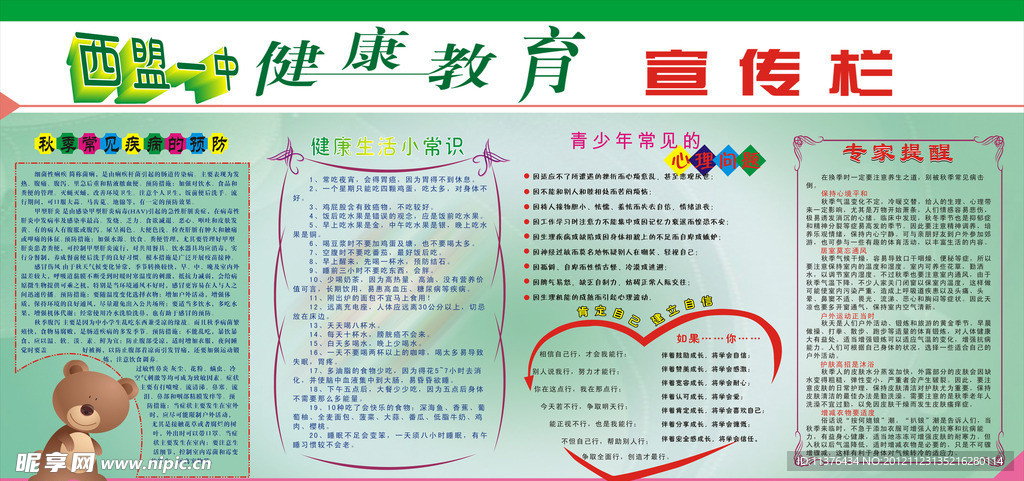 健康教育宣传栏