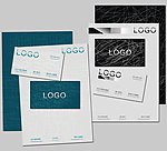 信纸名片卡片模板设计
