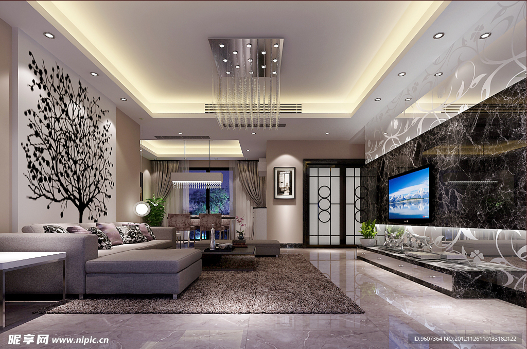 室内客厅设计表现