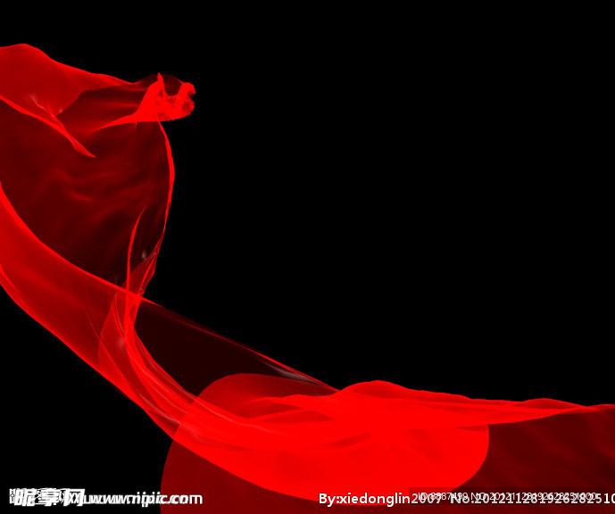 含通道的绸缎素材