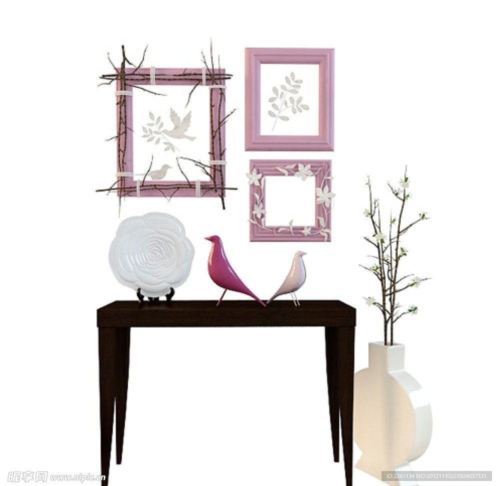 精美装饰桌画模型