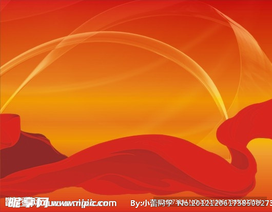 红色背景分层素材