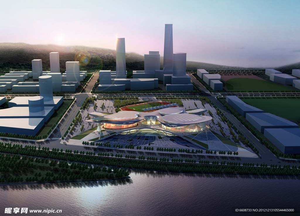 城市规划夜景图