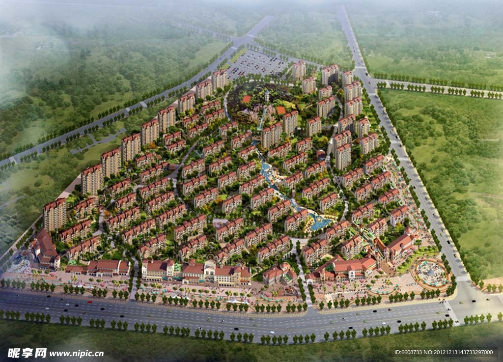 城市规划住宅小区房产广告