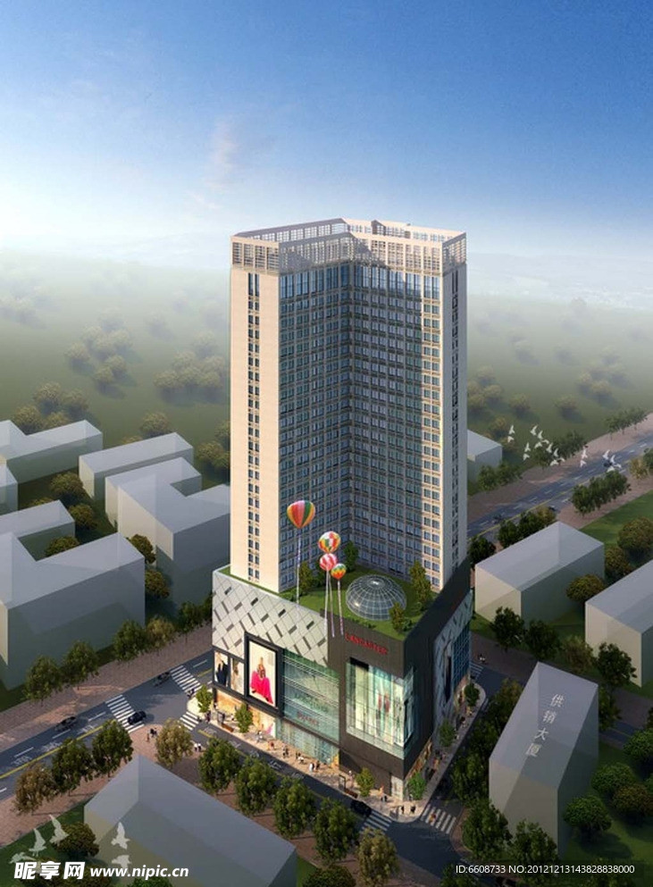 写字楼商务中心效果图