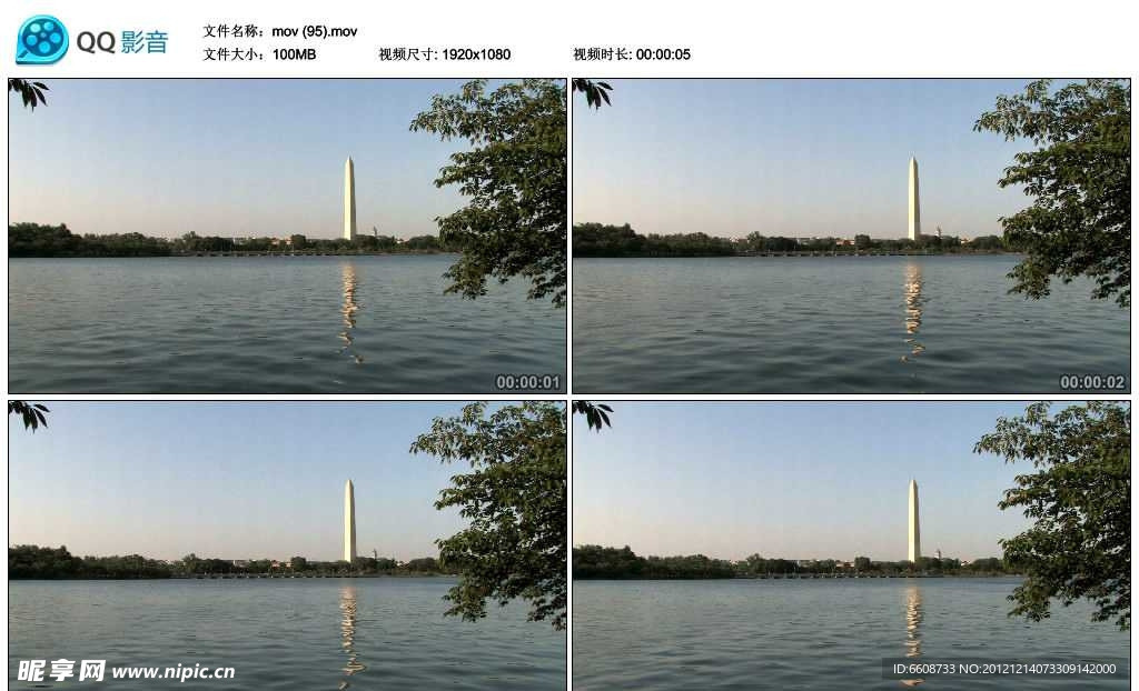 美国国民纪念碑视频实拍素材