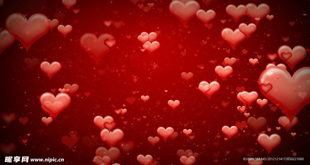 婚庆视频素材浪漫心形