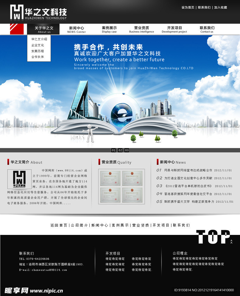 公司企业网站效果图