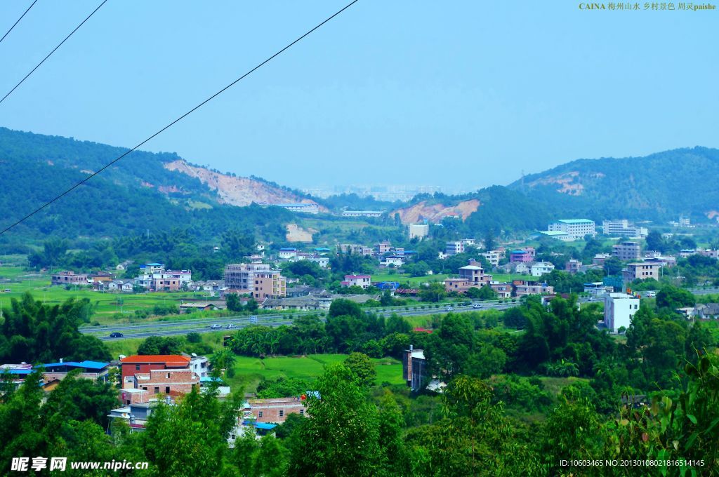 山水梅州 乡村景色
