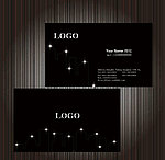 黑色高贵名片设计