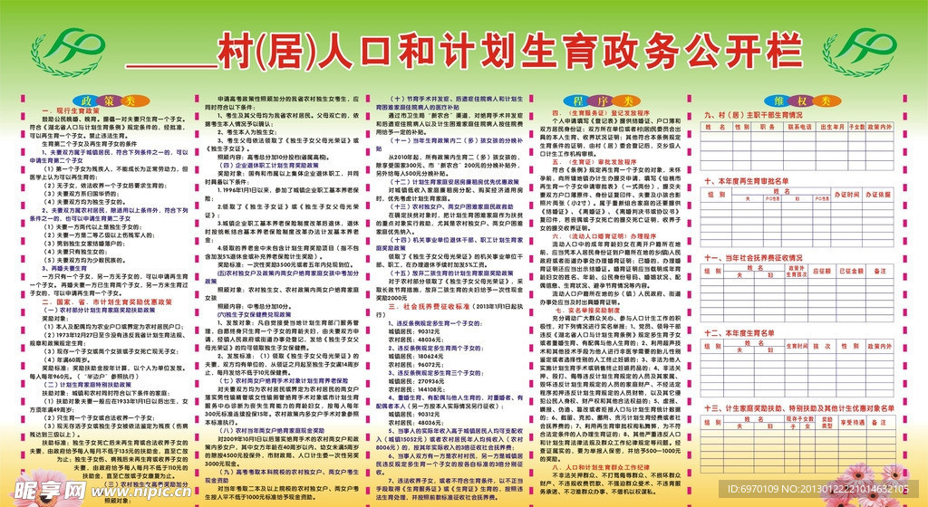 计生服务村级公开