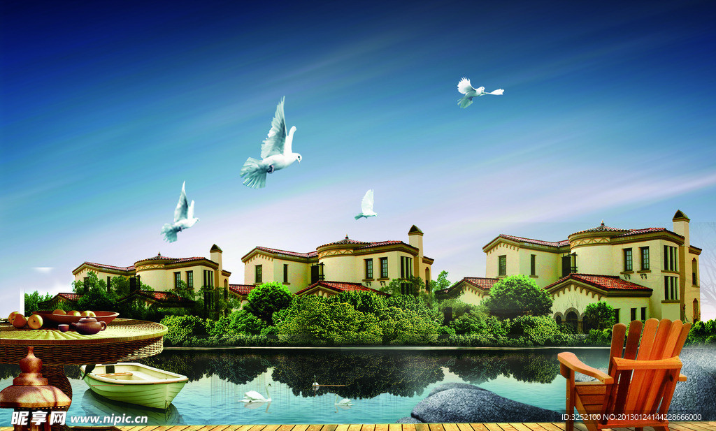 别墅地产图片素材