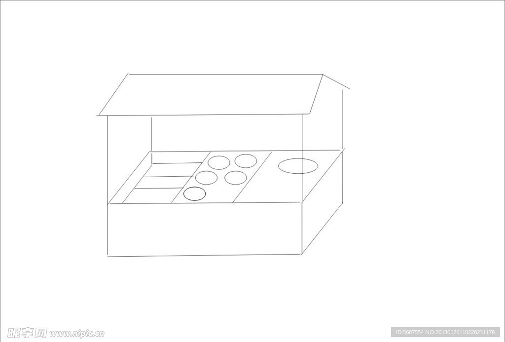 三食快线展销车样式