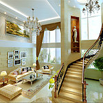 别墅客厅效果图