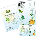 绿色环保画册封面封底