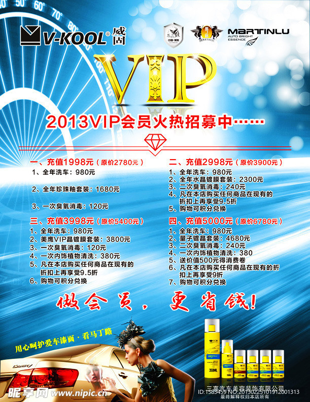 VIP会员招募海报