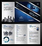 多素材传媒科技公司三折页