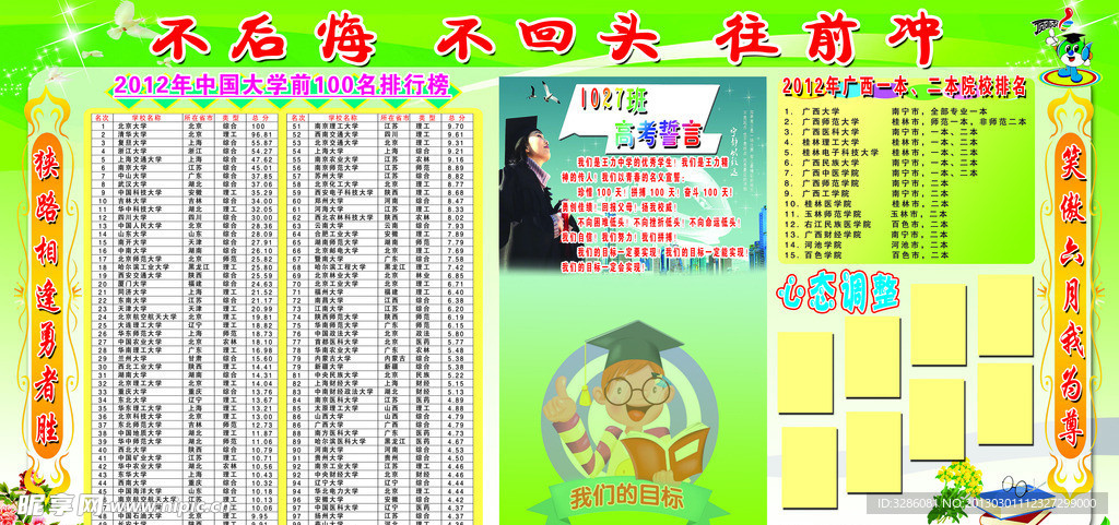 王力中学高三誓言