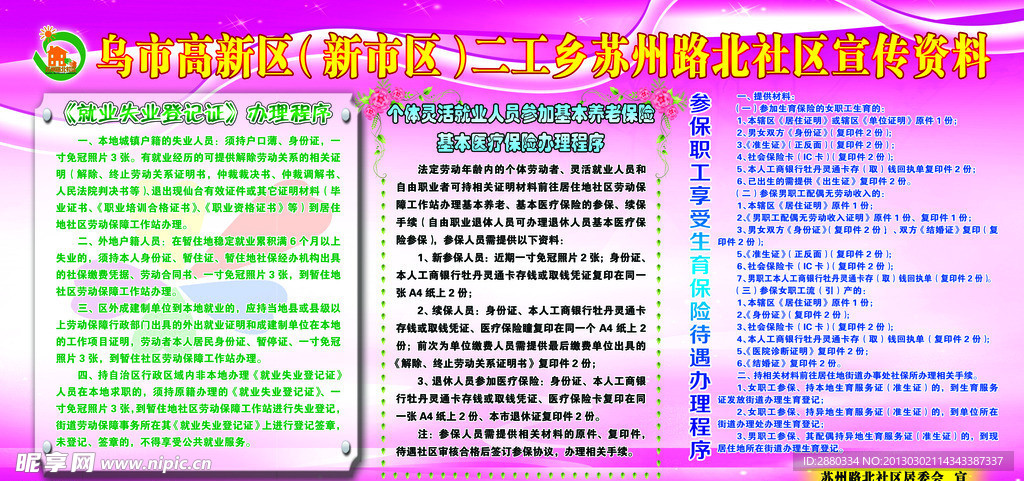 社区宣传资料板报