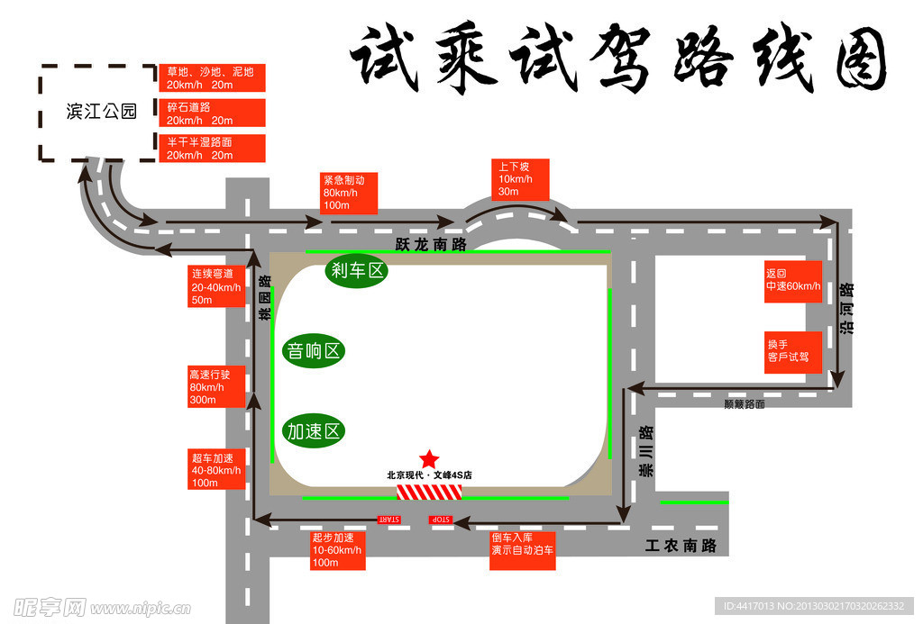 试乘试驾路线图