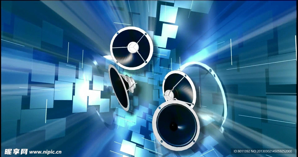 Led极品视频素材 时尚喇叭