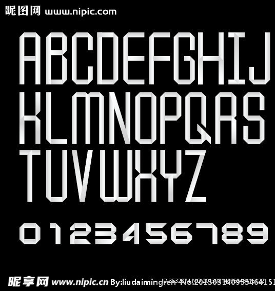 细瘦版折纸字体