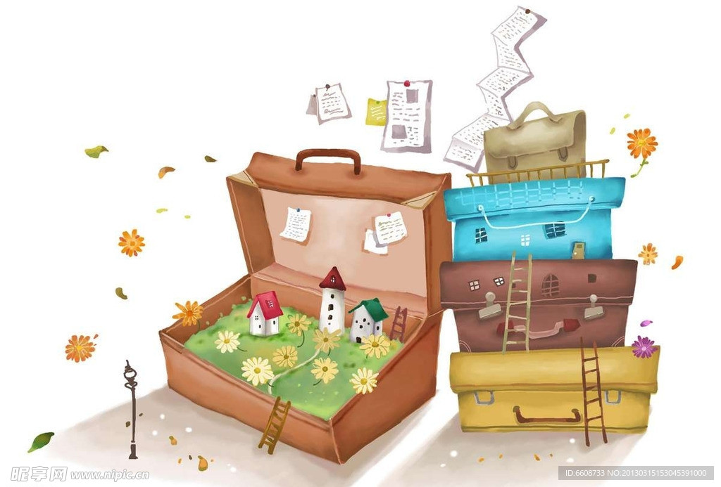 旅行箱里的花园