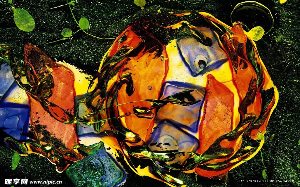 炫丽艺术宽屏桌面