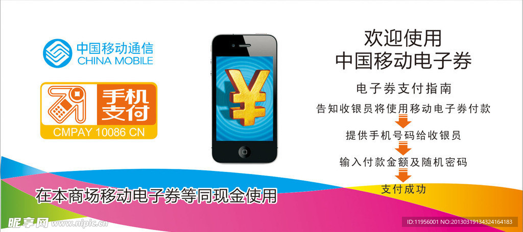 移动电子券使用流程