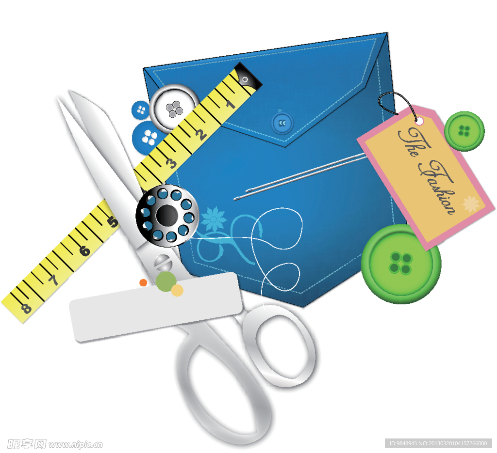 服装小配件工具组合