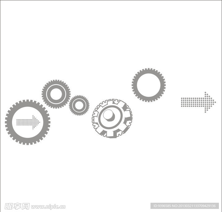 齿轮 矢量图
