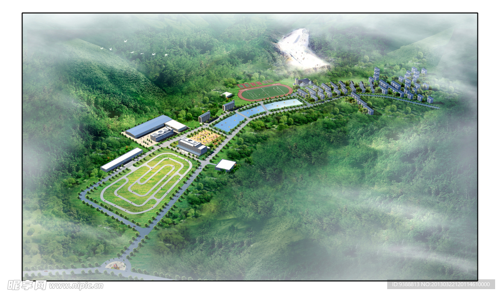 景观规划鸟瞰图