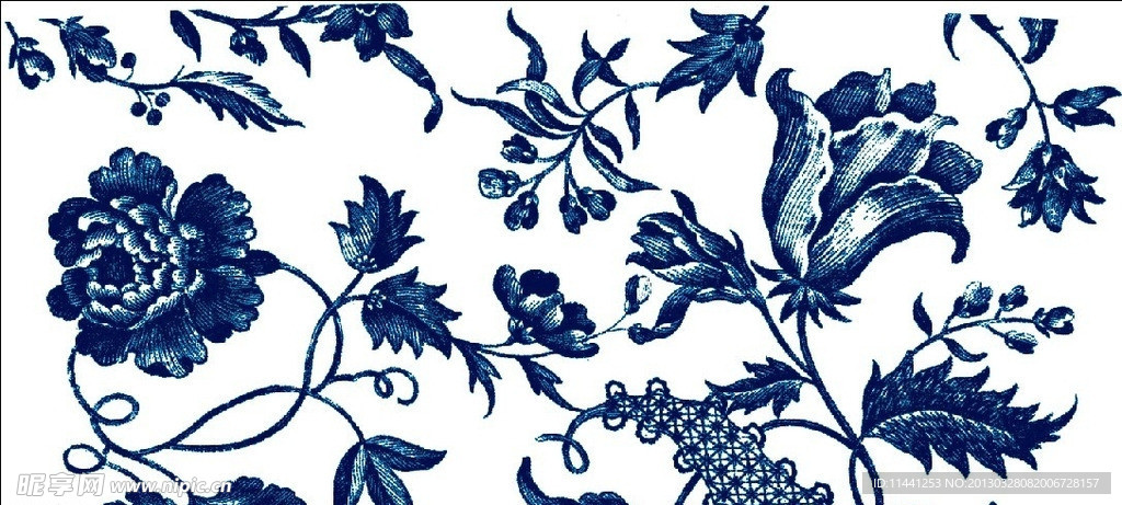 青花（通道分层）