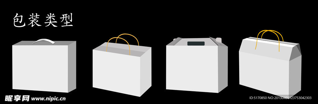 包装类型效果图