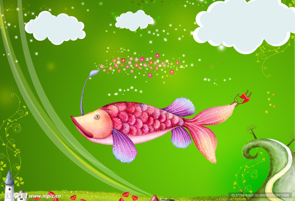 梦幻春天 幼儿园展板