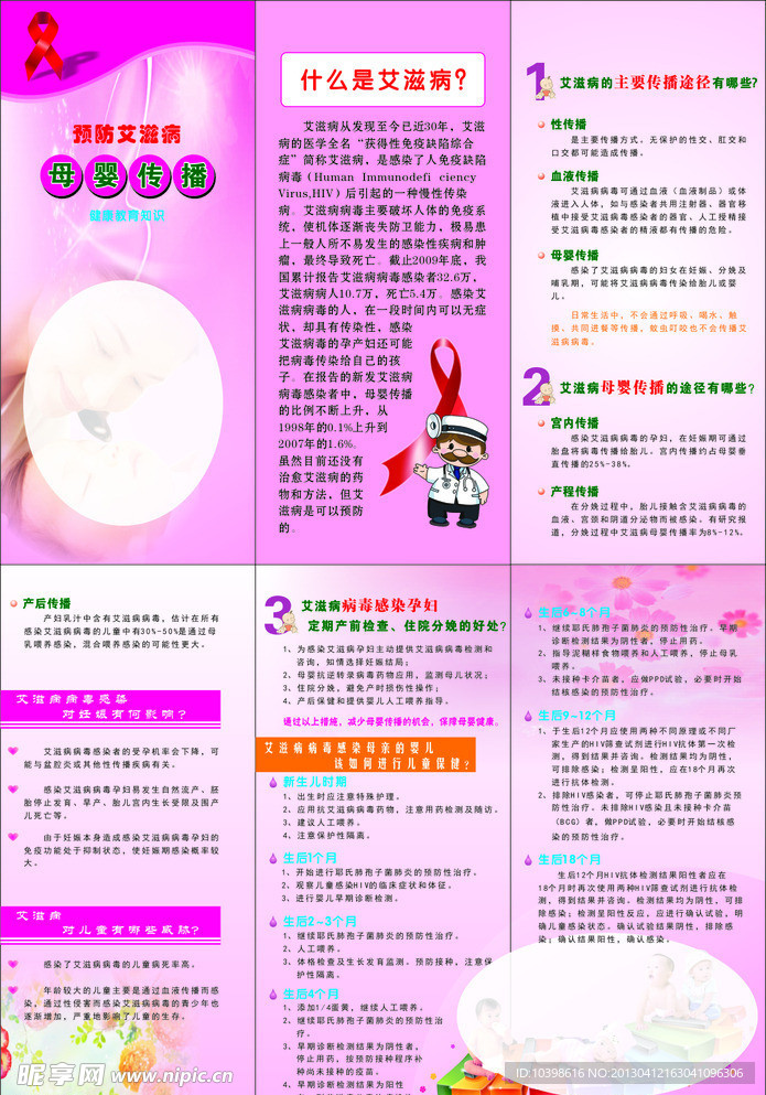 艾滋病宣传单