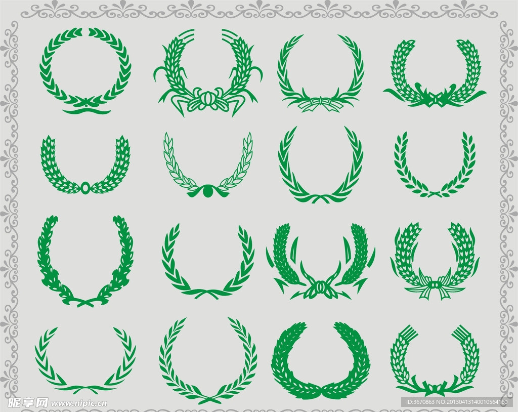 失量花纹集合 麦穗