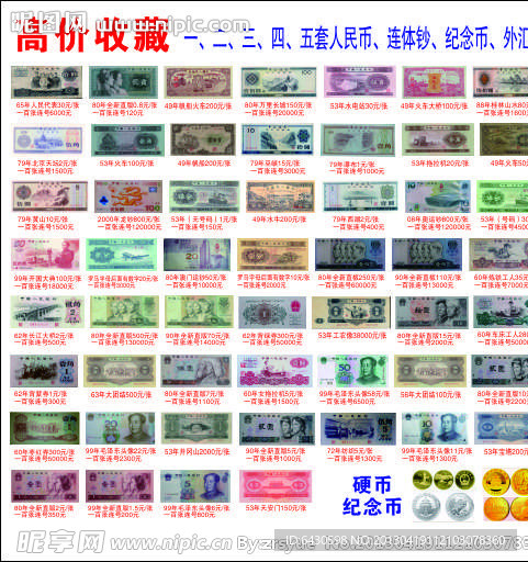 高价收藏人民币