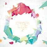 彩色结晶环背景矢量素