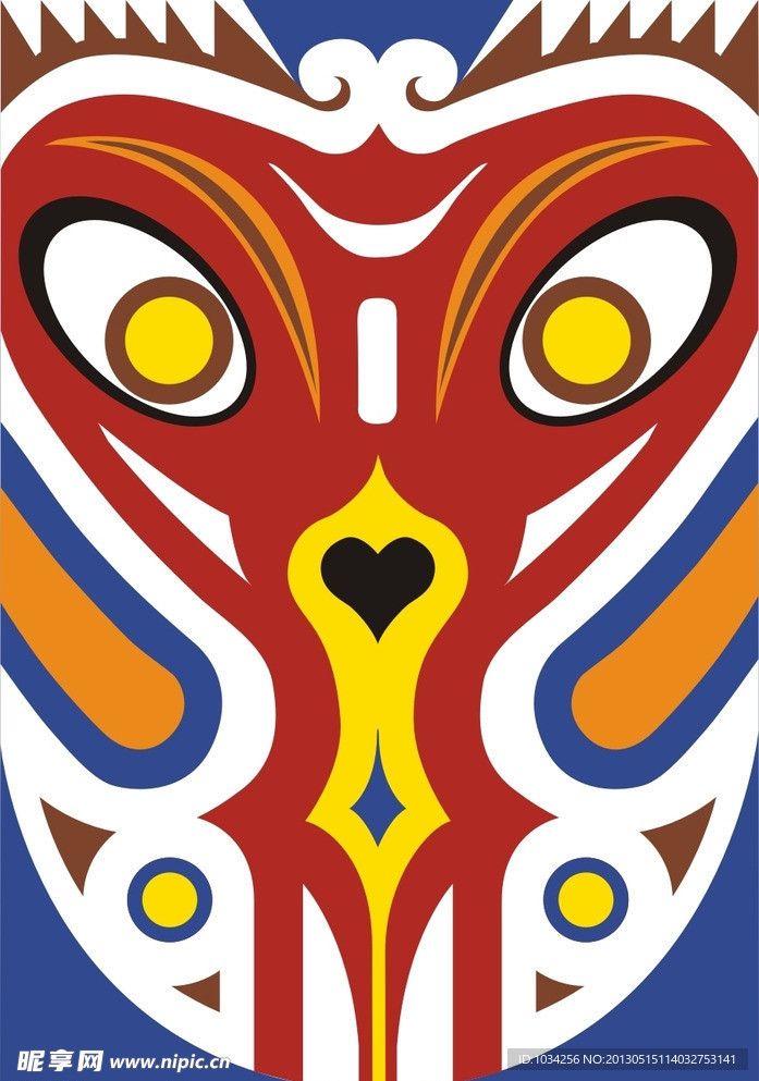 京剧脸谱 美猴王