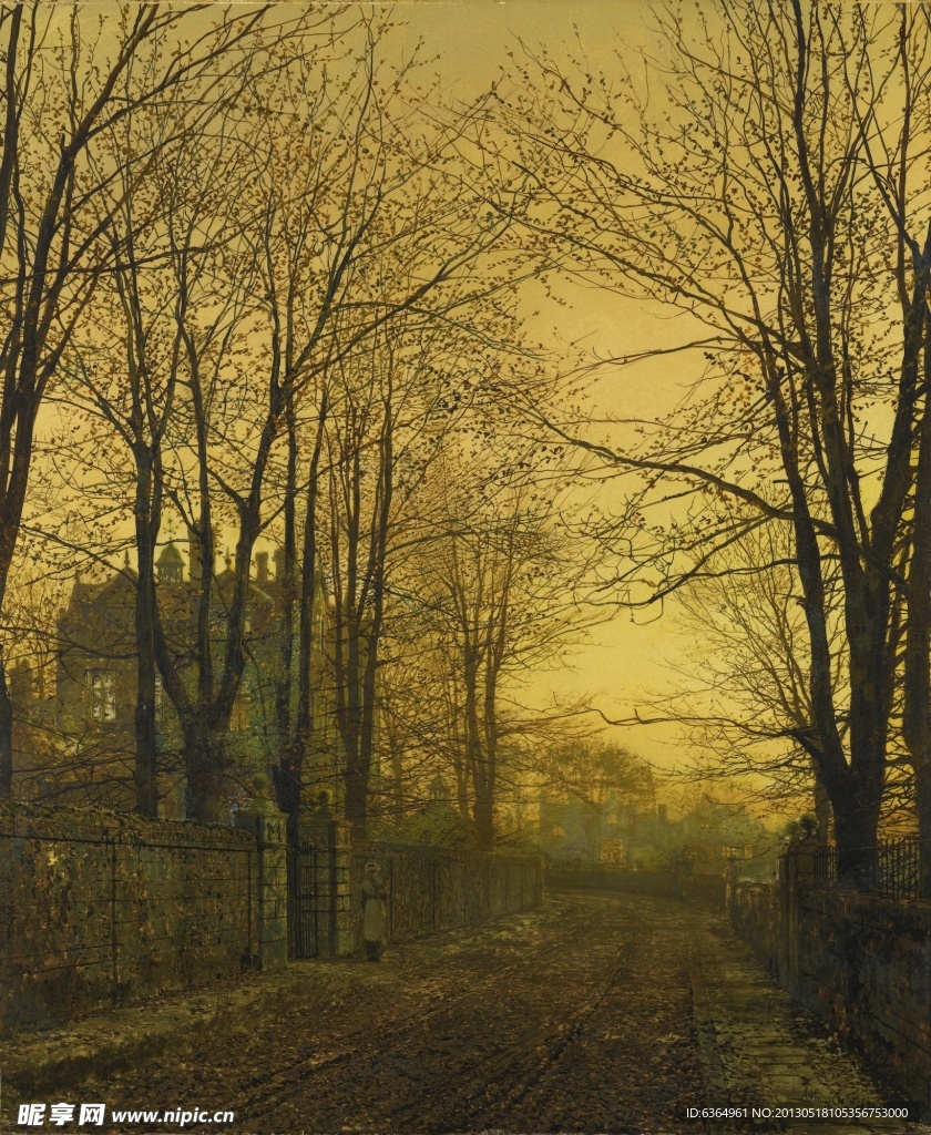 格里姆肖油画作品欣赏