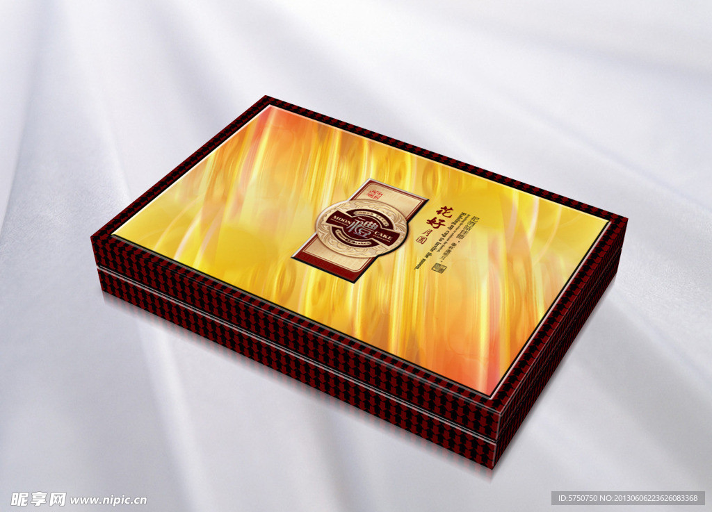 高档月饼包装 平面图