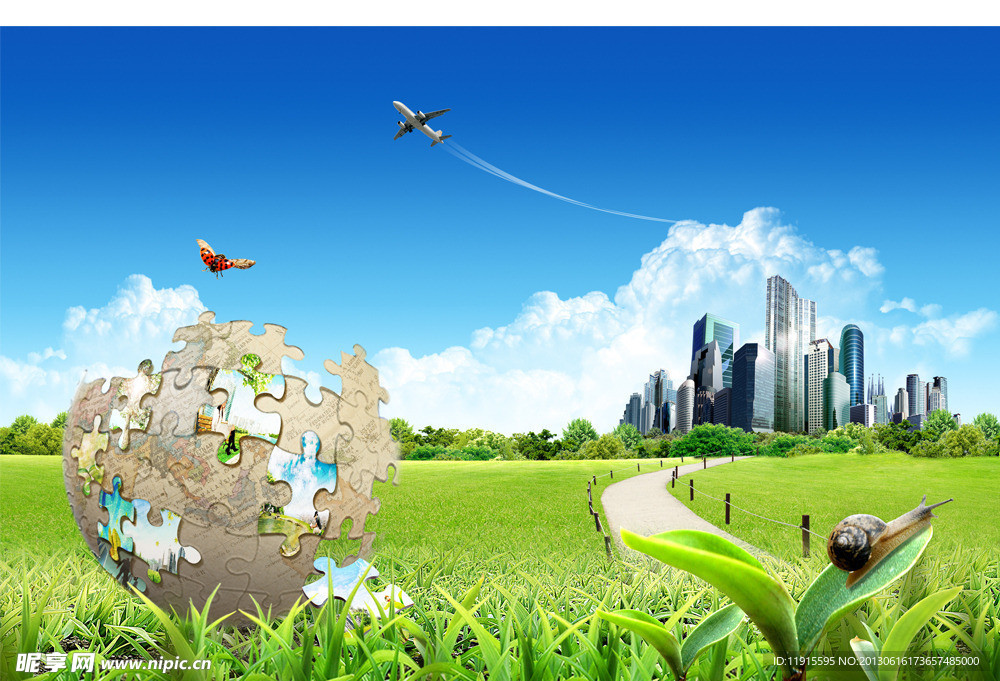 自然环境展板背景