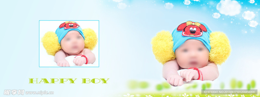 儿童相册模板封面下载