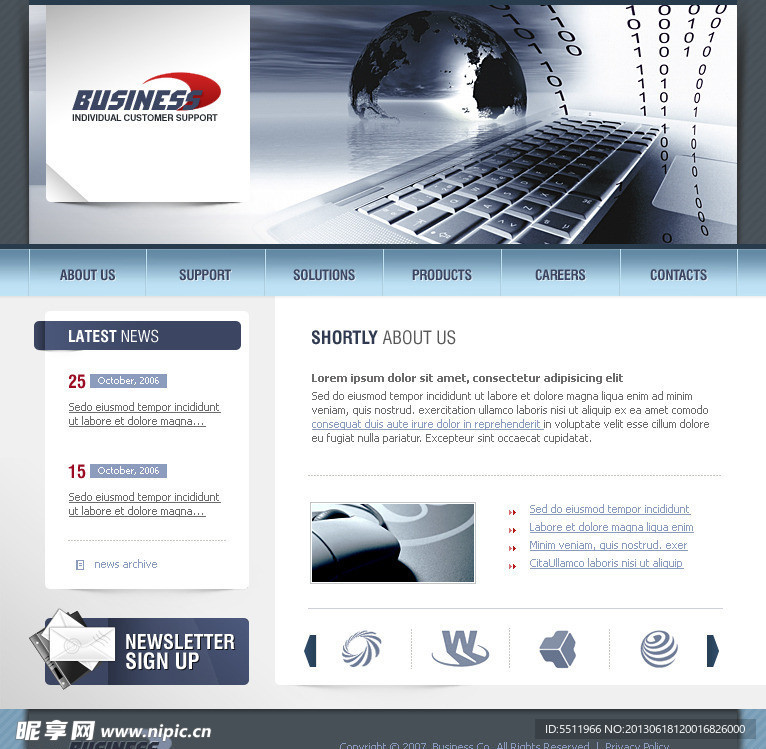 欧美网页设计素材下载