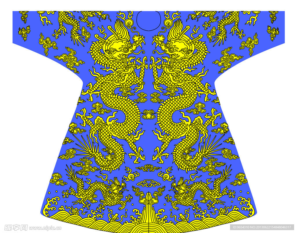 龙袍矢量