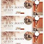 淘宝女装女鞋广告牌